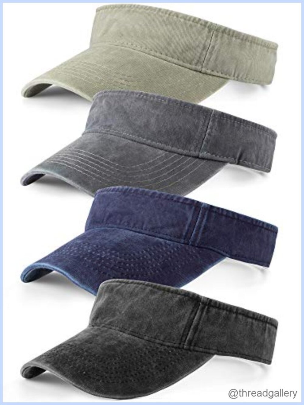 4 Pcs Adjustable Sport Sun Visor Unisex Cotton